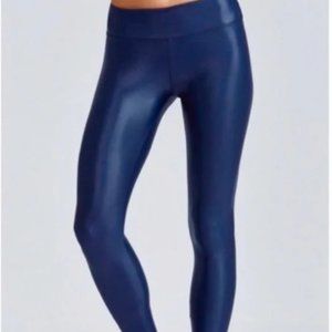 WHISPER SIZE 1X LEGGINGS METALLIC NAVY BLUE